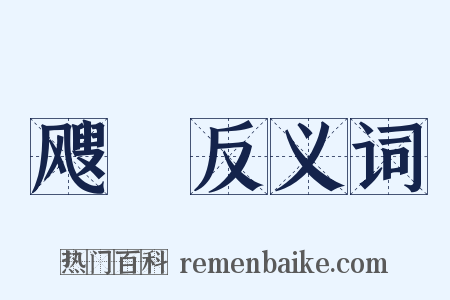 飕颾反义词是什么意思的图片